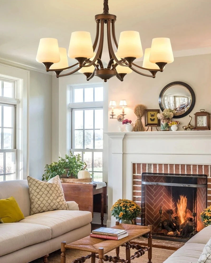 Antique chandeliers retro mid century modern lighting living room LED dining room hanging light indoor home decoration lighting