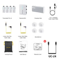 7Ryms IRay DW40 Wireless Lavalier Microphone with 4 Transmitters,48kHz/24bit Recording,AI Denoise for Camera,SmartPhone and PC