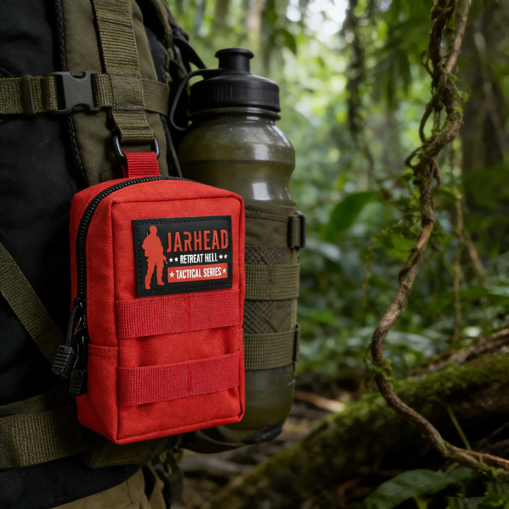 Tactical MOLLE Pouch EDC Utility First Aid Kit Bag Outdoor Waist Pack Water Resistant Nylon Gear Organizer for Hiking Camping