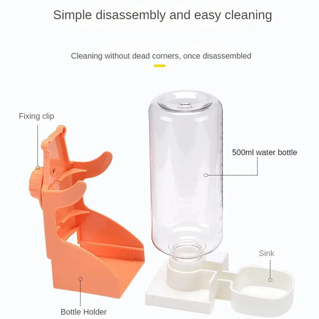 Hanging Pet Drinker Automatic Water Dispenser For Small Animal Pet Adjustment Pet Water Bottle For Parrots Birds Rabbits Cat Dog