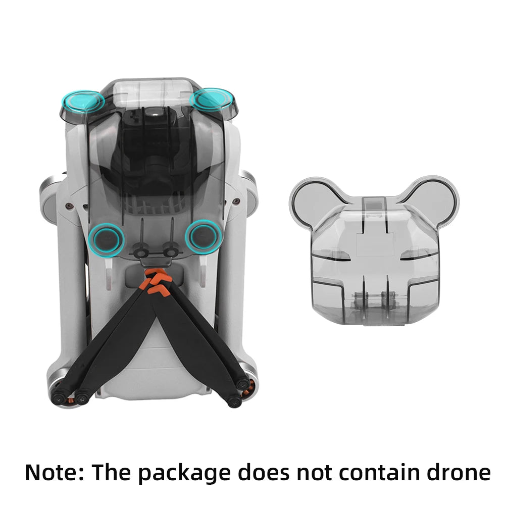 BRDRC Lens Cap for DJI Mini 3 Pro Drone Protective Gimbal Lock Cover Camera Guard Anti-Scratch Protector Props fixer Accessory
