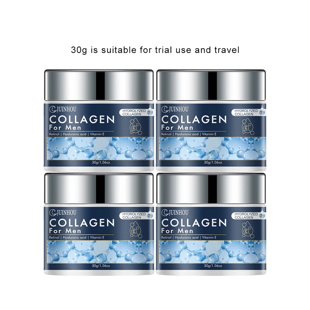 JUINHOU Men's Daily Anti-aging Hydration Face Cream Collagen Retinol Moisturizing Oil Control Firming Skin Refreshing Non-Greasy