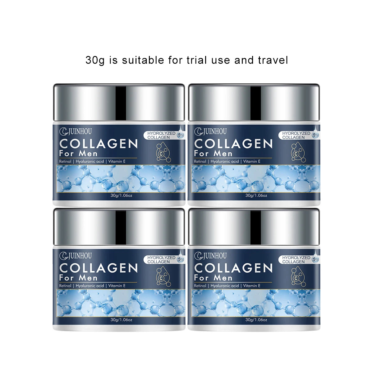 JUINHOU Men's Daily Anti-aging Hydration Face Cream Collagen Retinol Moisturizing Oil Control Firming Skin Refreshing Non-Greasy