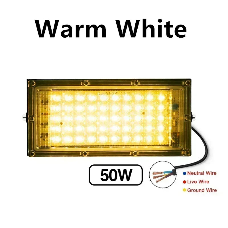 LED Floodlight 50W 100W AC220V 230V High Brightness Lighting Outdoor Waterproof Floodlight Outdoor Road Garden Courtyard Lights