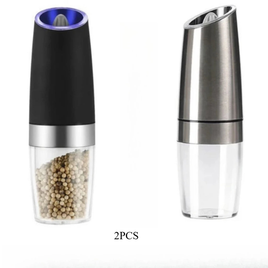 Electric Pepper Grinder Stainless Steel Automatic Gravity Shaker Salt Pepper Grinder Spice Mills Grinding Tools Kitchen Gadgets