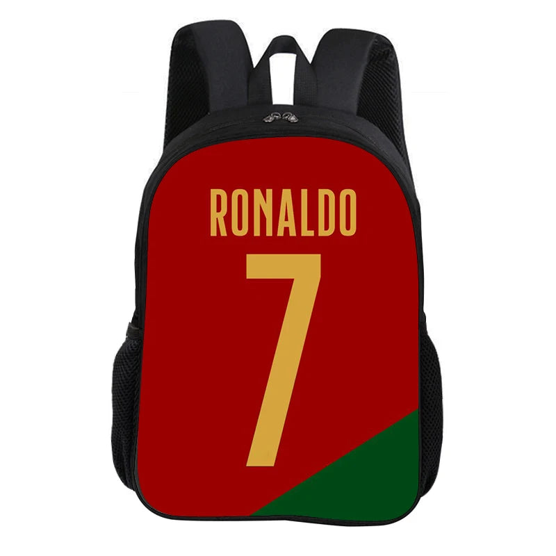 CR Football Star Knapsack Rucksack Child Bookbag  Ronaldo School Backpack Football Sports Backpack Fashion Schoolbag Kids Gift