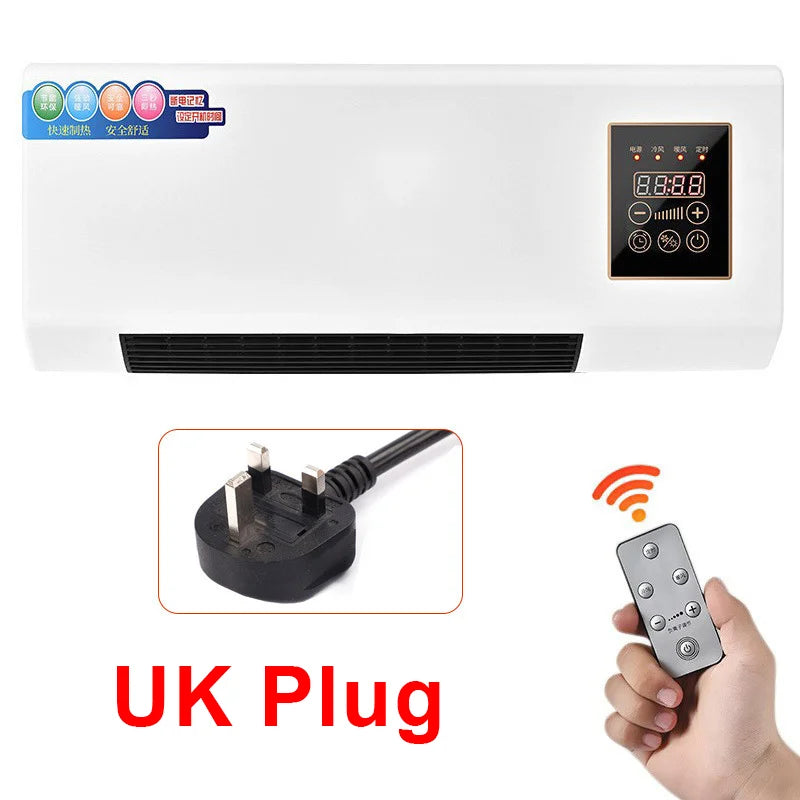 2 in 1 Portable Air Conditioner Heater Wall Mounted Ductless Cooling Heating Fan No Outdoor Unit Mini AC for Home Room RV