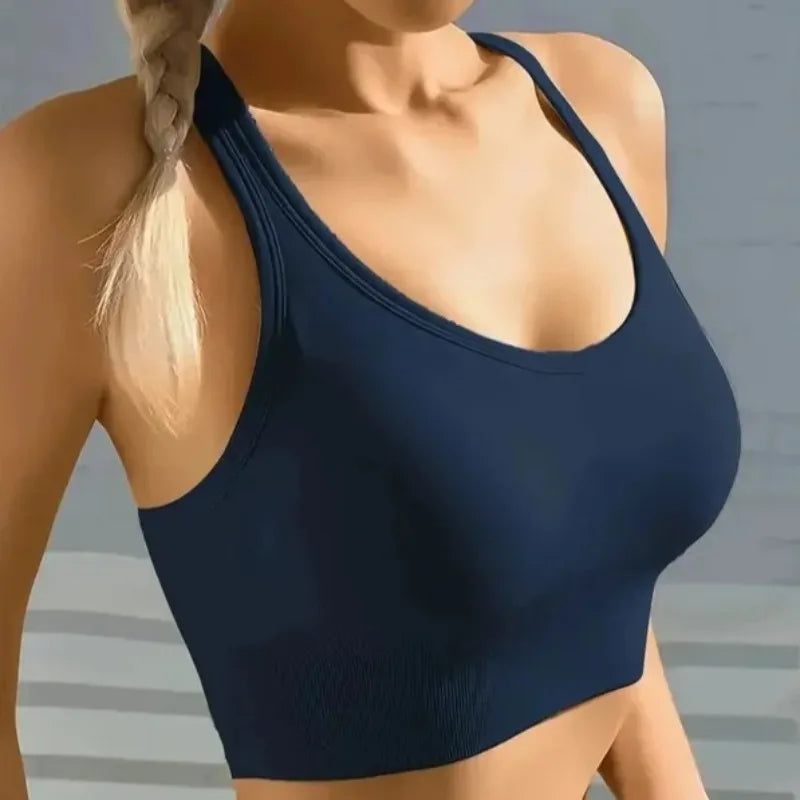 Seamless Breathable Push up Yoga Tank Bra Comfortable Sports Bra for Yoga Fitness Exercise
