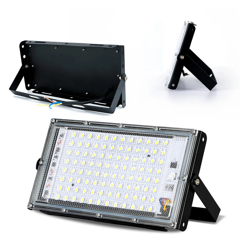 LED Flood Light  50W 100W AC110V 220V Waterproof IP65 Outdoor Led Reflector Floodlight Street Lighting for Warehouse Garden Yard