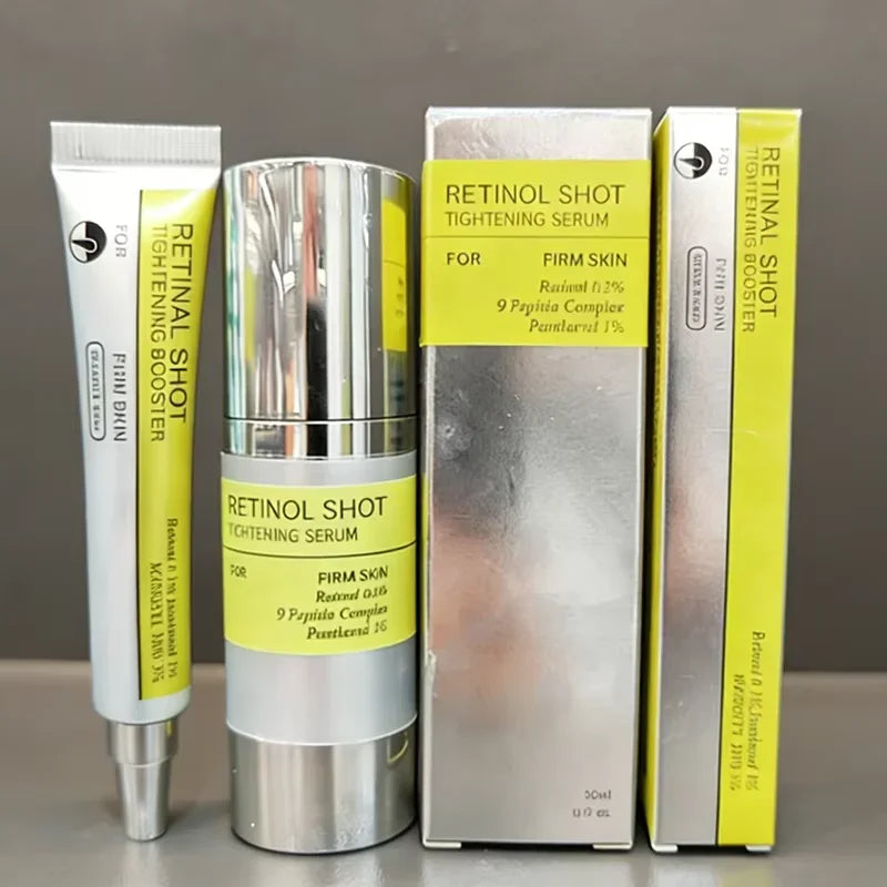 Retinol Firming Gentle Moisturizing Essence Set Vitamin C Moisturizing Eye Cream Improve Dark Skin Dark Eye Circles Fine Lines