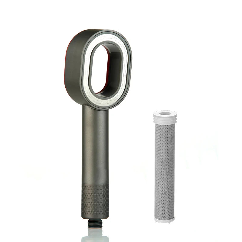 High Pressure Handheld Shower Head ACF Filter Water Saving Removes Chlorine Purifies Hard Water Beauty Rain Universal Fit