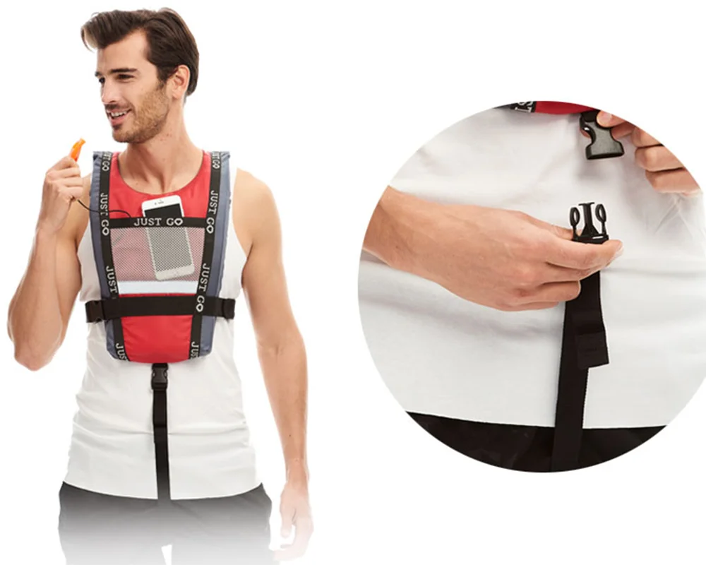 2023 New Adult life vest Boating rafting Swimming Kayaking surf paddleboard Life vest Portable water sports buoyancy vest