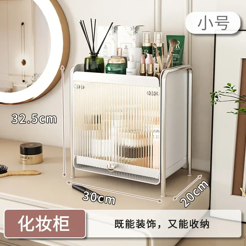 New Drawer Organizer Deluxe Desktop Makeup Organizer Kitchen Shelf Dustproof Mug Tea Set Coffee Drawer Countertop Organizer