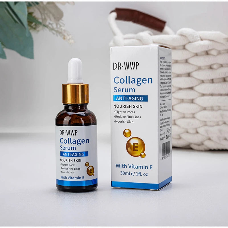 Korean Facial Serum With Collagen, Vitamin C & Kojic Acid Face Serum Lifting, Firming , Moisturizing, Soothing, Evens Skin Tone