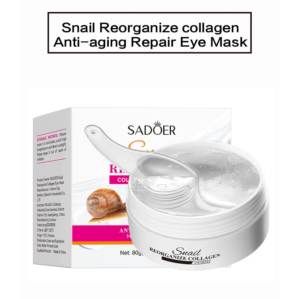60 Pieces (30 Pairs) of Hydrating Eye Masks, Nourishing and Moisturizing the Skin Around the Eyes, Making the Skin Around the Eyes Smooth and Soft, Exquisite Eye Masks with a Two-Tone Design