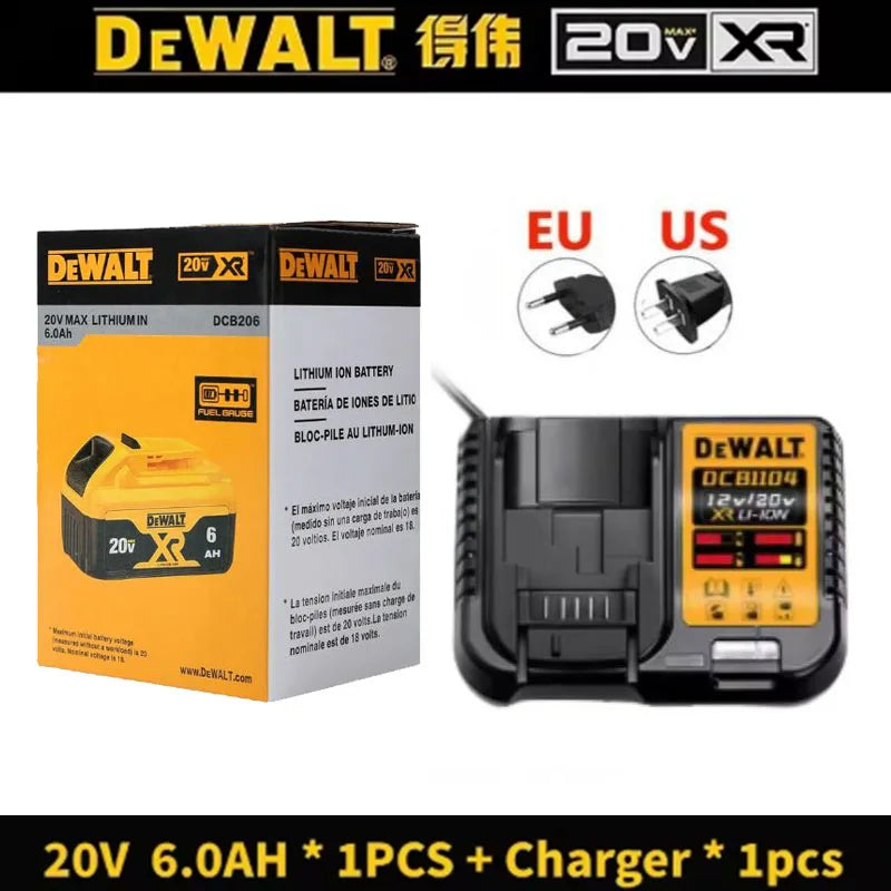 Q Original DeWalt 6Ah/5Ah/ 20V battery replaceable DCD887 DCD805 DCF860 Dcd796 DCG406 DCF880 DCF512 DCD805 power tools battery