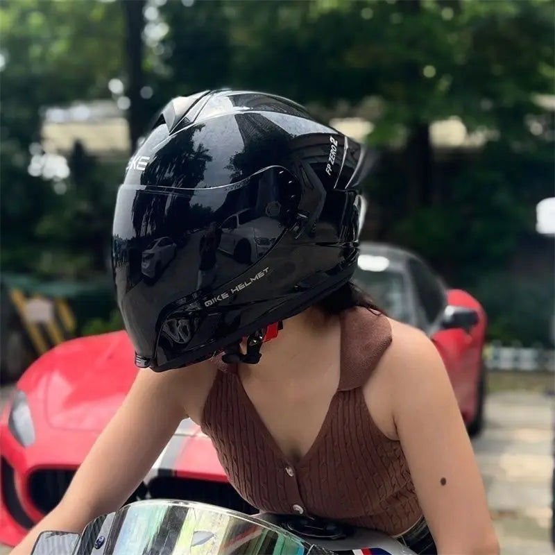 Motorcycle Flip Up Helmet Dual Sunvisor DOT Cascos Full Face Helmet for Adventure Motorcycle Street Sport Bike Helmet  M-XXL