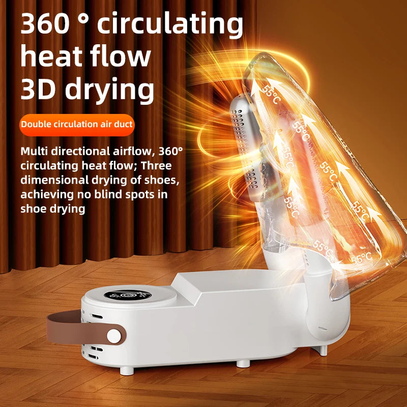 Foldable Shoe Dryer Household Constant Temperature Boot Dryer Fast Drying Shoe Heater Sterilization Deodorization Footwear Dryer