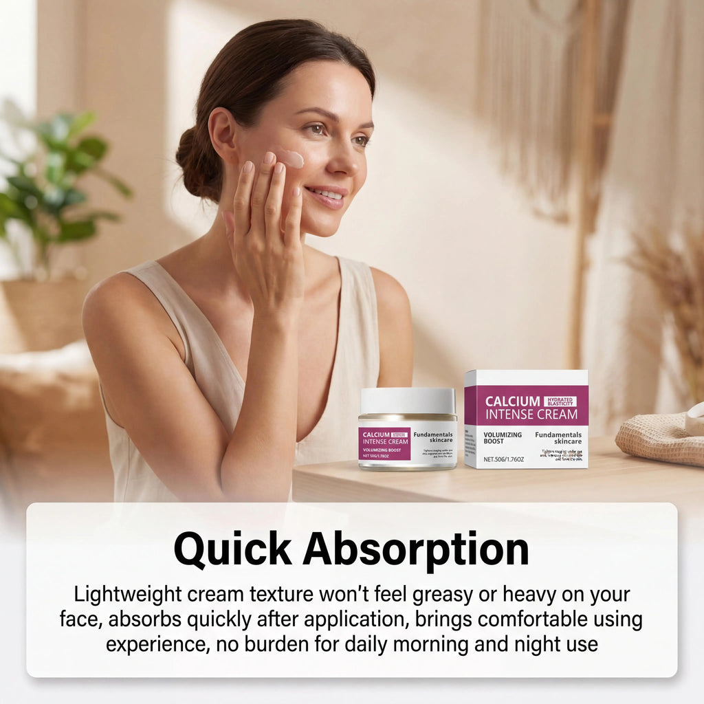 Calcium Intense Cream,Calcium Volume Cream | Lifting Firming Sagging Skin Anti-Aging Deep Wrinkle Treatment Plumping Face Cream