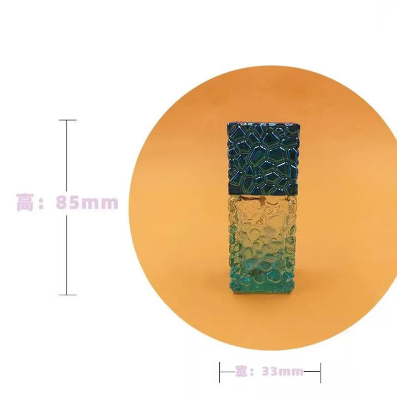 5/10/20pcs High-end 27ml Empty Perfume Bottle Colored Glass Spray Bottle Cosmetic Container Fragrance Atomizer Portable Travel