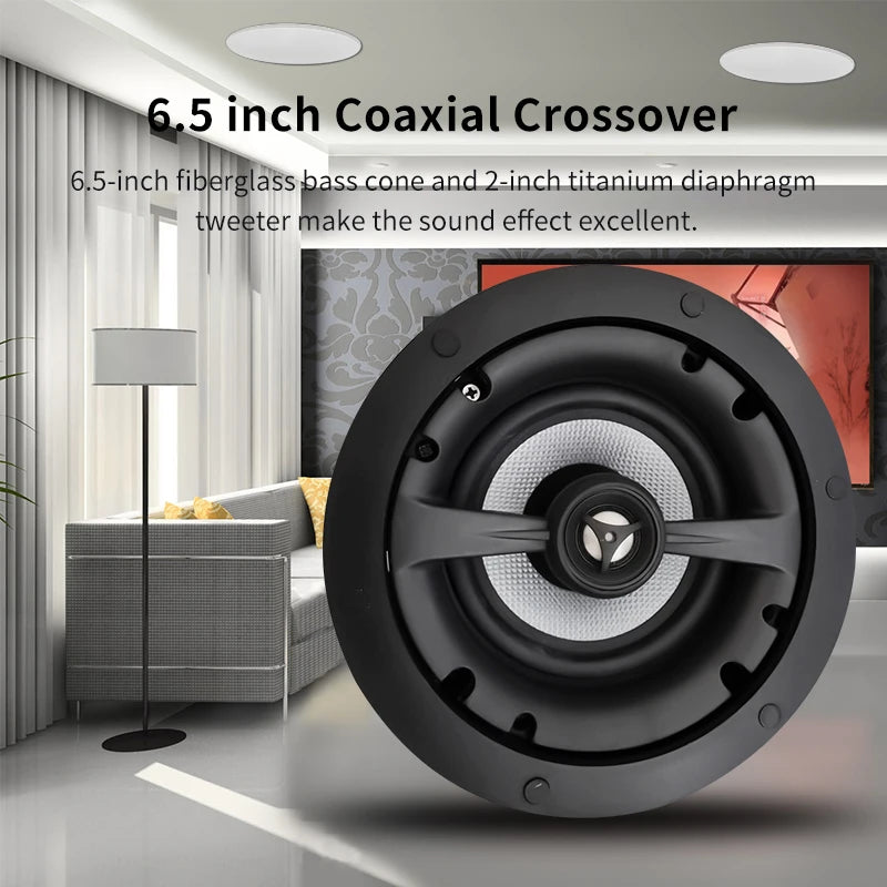 Home Audio Sound System 5.25 inch Ceiling Speaker Background Music 40W Passive Wall Stereo Speaker home Theater High fidelity