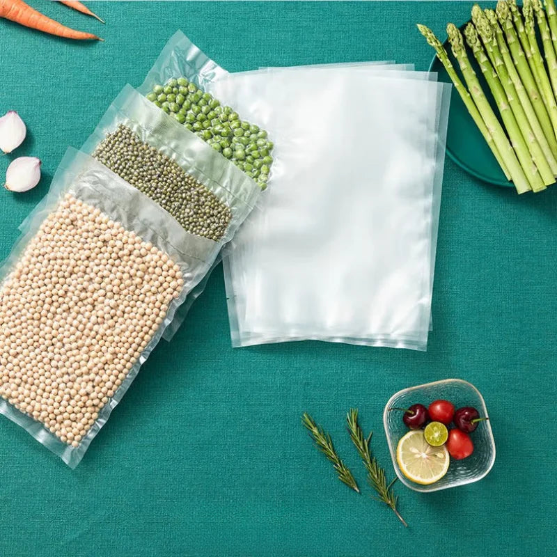 50PCS/Lot BPA-Free Vacuum Food Bags, Vacuum Sealed Storage Bags For Food Storage and Preservation,Reusable Vacuum Sealer Bag