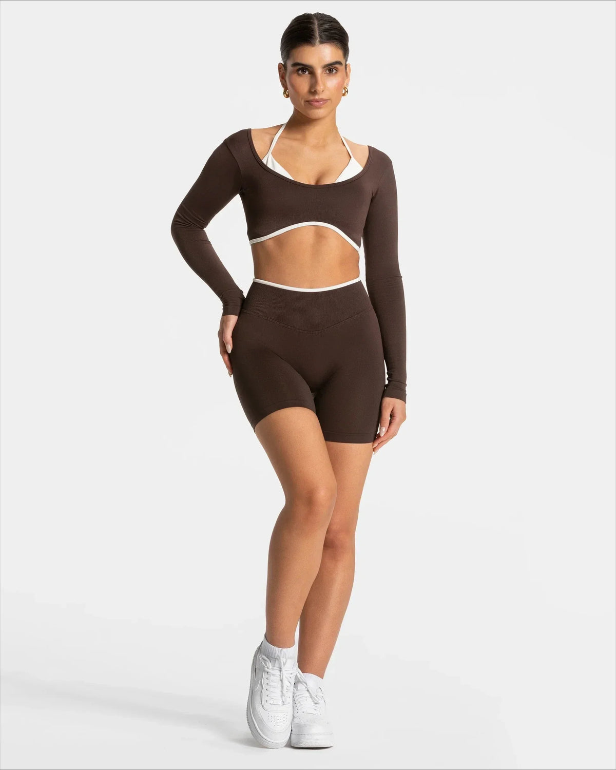 Women White Waist Tight Summer Seamless Sports Shorts High Waist Hip Lifting Yoga Pants Running High Elastic Sport Shorts Female
