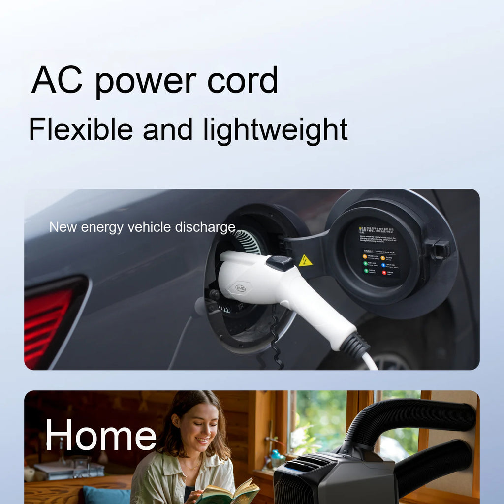 Ecoflow LAN 3 Wave 3 Portable Outdoor Solar Air Conditioner Large Capacity Long Battery Life Both Cooling Heating for Cars