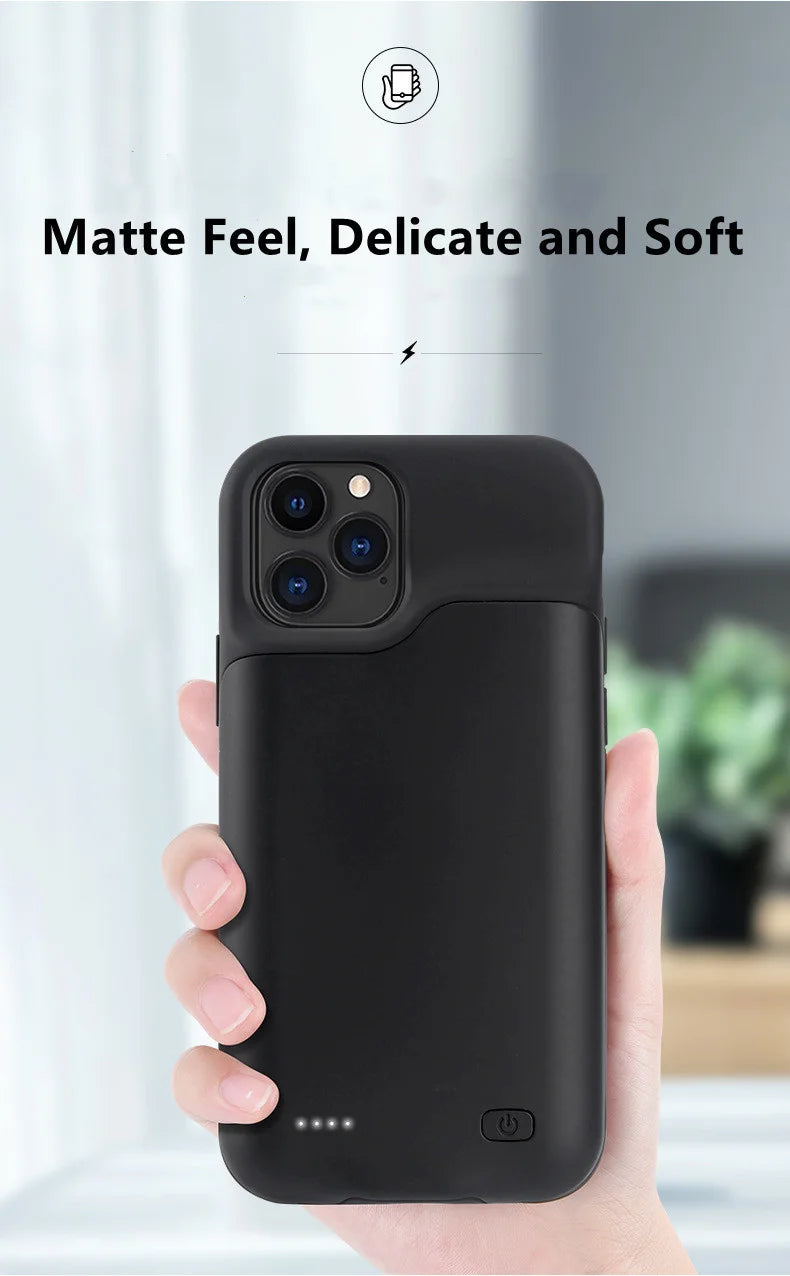 Xilecaly Battery Case For iPhone 15 Pro Max 13 14 Pro 12 Mini Power Bank Charging Power Case For iPhone XS Max XR 7 8 Plus SE2 3