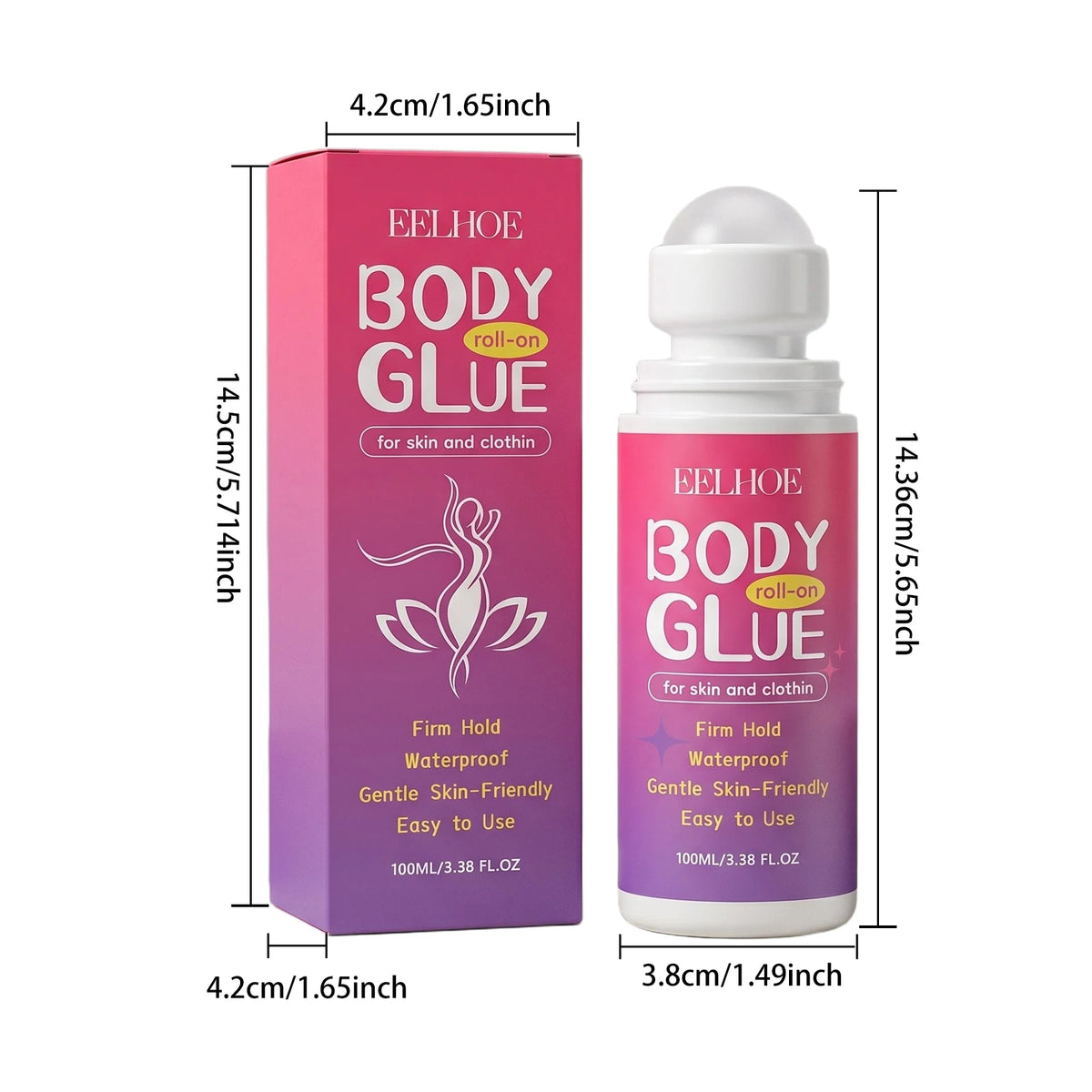 Body Roller Ball Glue, Gentle and Moisturizing, Smooth to Apply, Skin-Friendly and Comfortable, Refreshing on the Skin, Not Stic