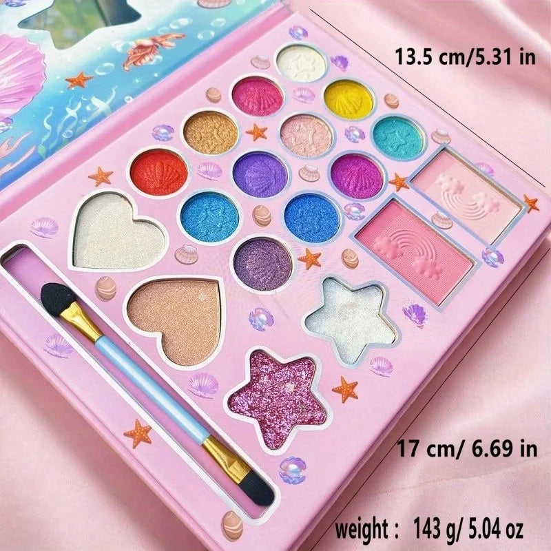 Women's Makeup Eye Shadow Palette,18 Color Cartoon Fashionable Pearlescent Matte Highlights Eyeshadow Palette Eye Makeup Gifts