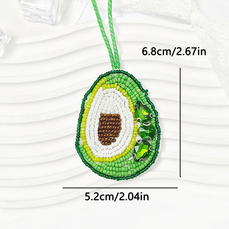 3D Handmade Rhinestone Beads Bag Charm, Crystal Lanyard Patches Keychains, Hanging Rope Patches, Backpack Pendants Decor
