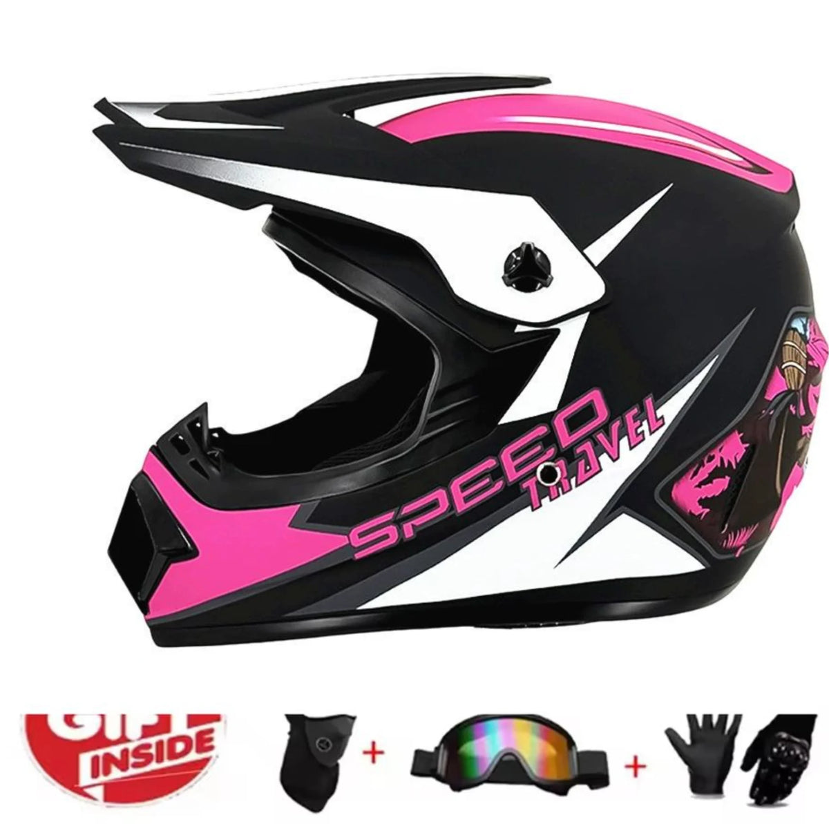 Full Face Off-Road Helmet: Conquer Every Trail DOT Certified Safety Unbeatable Value Built for Adventure for youth kids