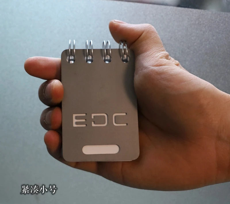 EDC Titanium Alloy Notepad Portable Recyclable Tools Outdoor DIY Survival Camping Gear EDC Multifunction Tools
