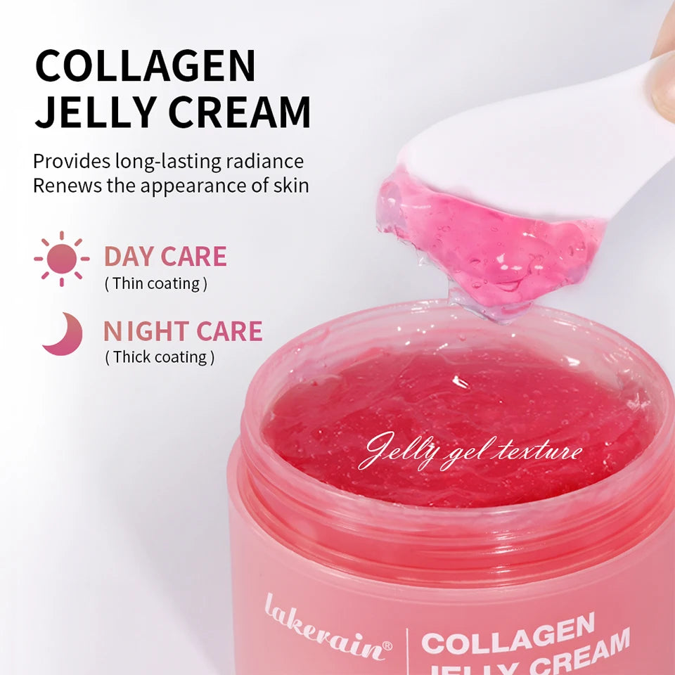 100g Collagen Jelly Cream Hydrolyzed Collagen Soft Moist Jelly Essence Shrinks Pores Moisturizing Smooth Skin Care Products