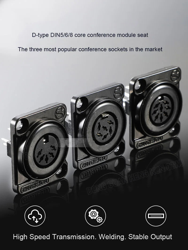D-type Multifunctional Data Module 86 Panel audio video socket XLR VGA BNC RJ45 RJ11 Jack 3.5/6.35 RCA USB3.0 TypeC Connector