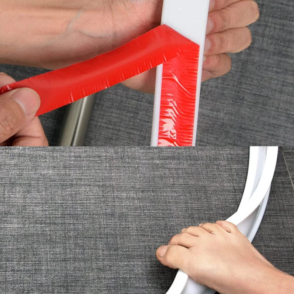 Bathroom Water Stopper Shower Barrier Door Threshold Water Blocking Wash Basin Splashproof Bendable Silicone Sealing Dam Barrier