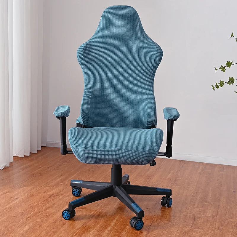 Simple Home Gaming Chair Cover Universal Computer Game Competitive Chair Seat Backrest Armrest Elastic Swivel Chair Covers Home
