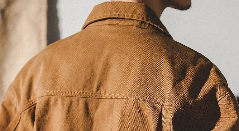 Men's Denim Jacket Vintage Brown Male Jean Coats Cargo Designer Washed Clothing Winter 2025 Korean Style Elatic Original Cowboy