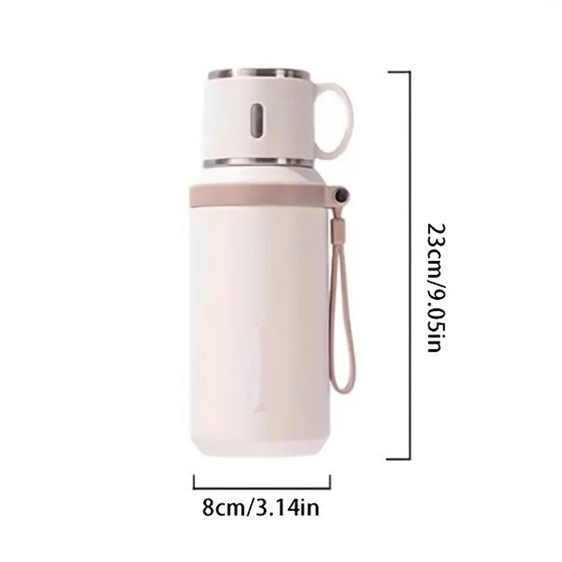 600Ml, stainless steel coffee cup, travel thermos cup, leak-proof