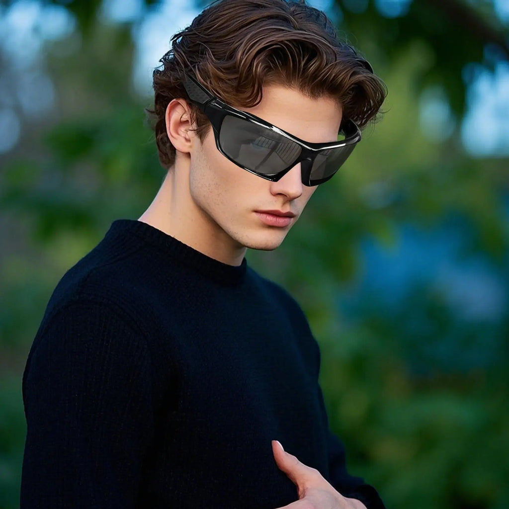 Mens Sun Glasses Lightweight Sun Glasses Polarized Sunglasses Outdoor night vision driver driving cycling sports glasses