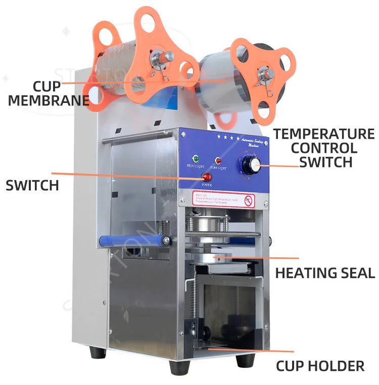 High Quality 98mm 95mm 90mm 75mm 60mm 95 90 mm Mini Small Boba Juice Semi Auto Automatic Cup Sealing Machine Sealer