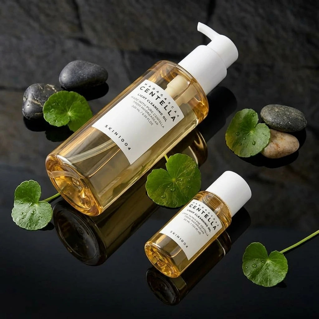 SKIN1004 Travel Set Centella Asiatica Skincare Set Cleansing Oil Foaming Lotion Ampoules Toner Face Cream Soothing Whitening Set