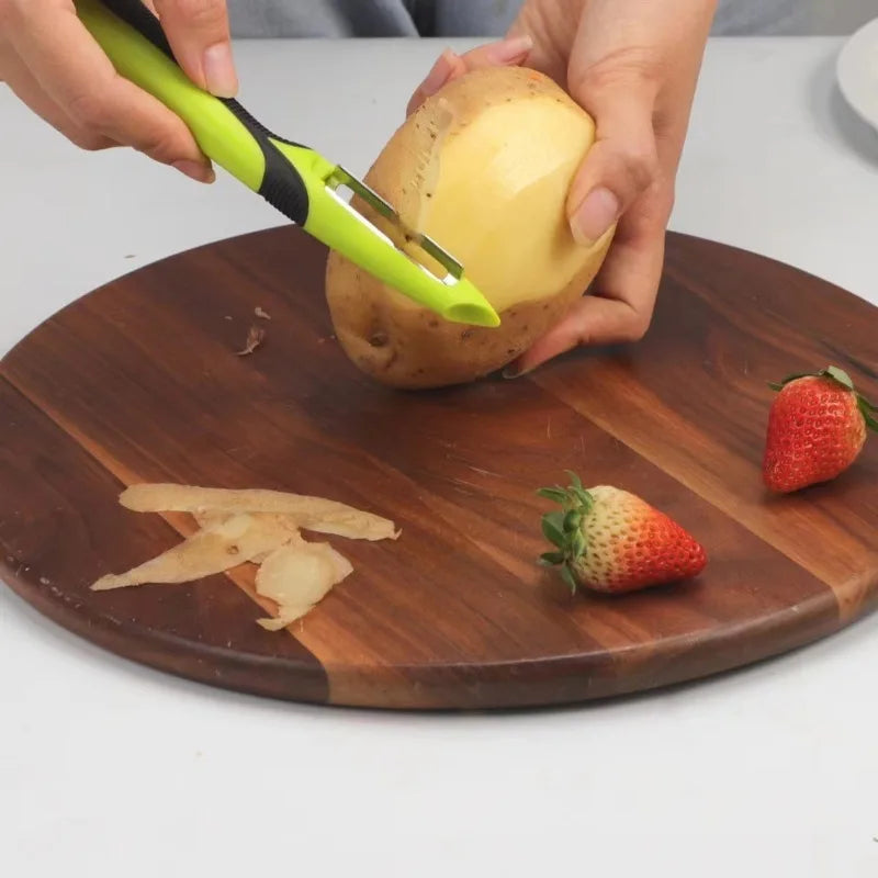 Reusable Kitchen Gadgets Stainless Steel Peeler Fruit Vegetables Cutter Peeling Knife