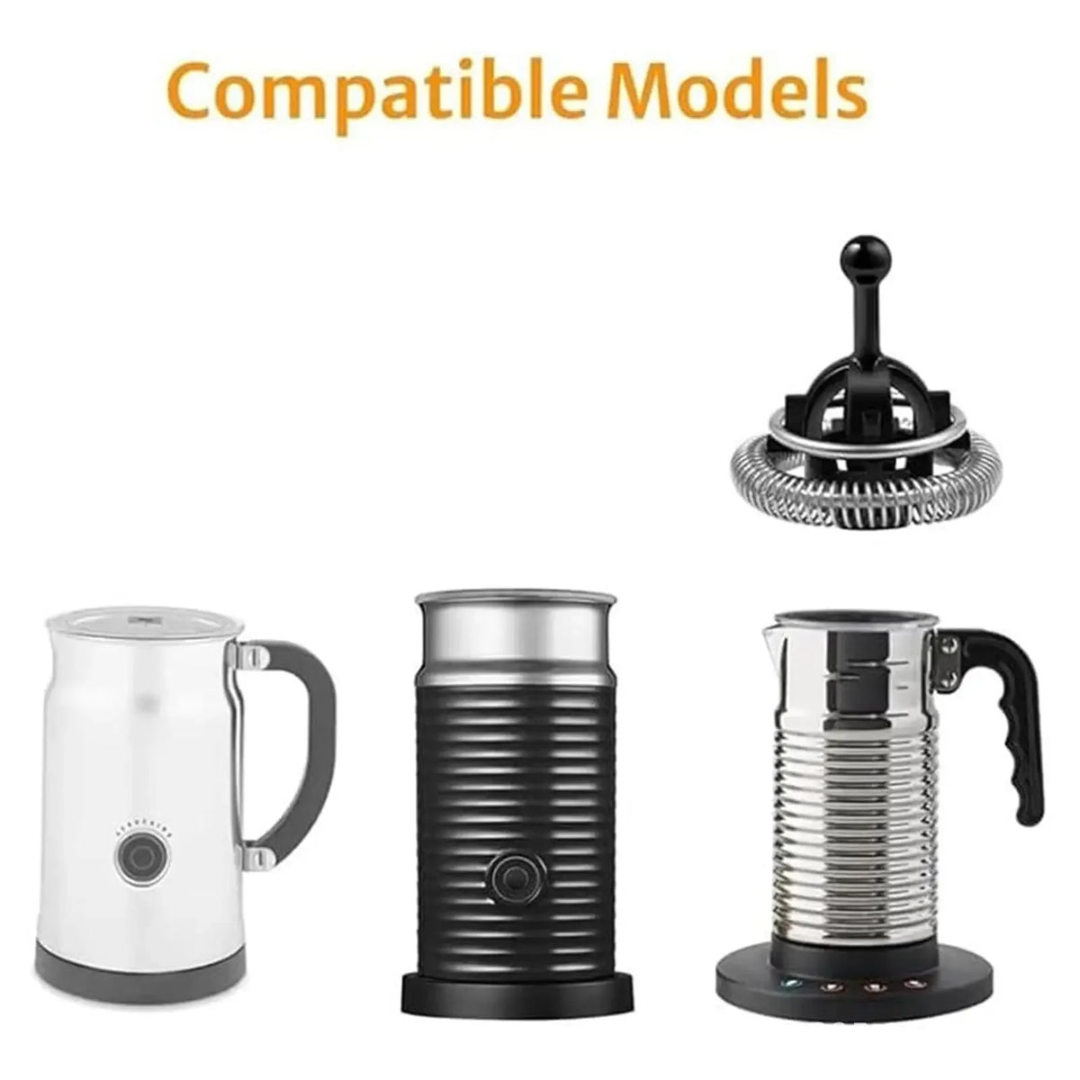 Milk Frother Replacement Parts Whisks for Nespresso Aeroccino Model 3/4 Stainless Steel Coffee Machine Milk Frother Accessories