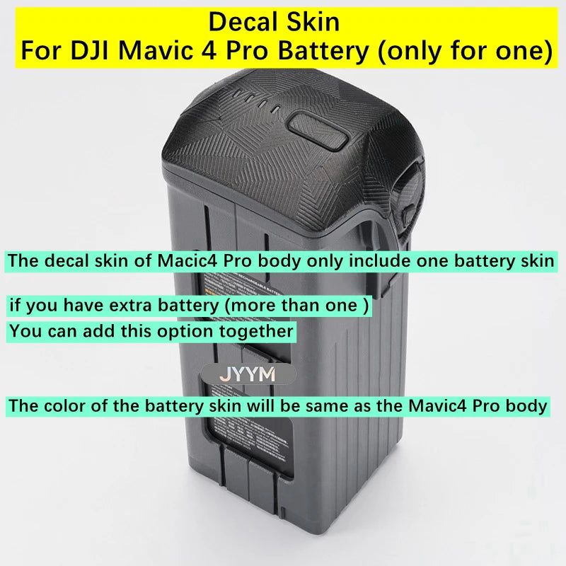 Customized Sticker For DJI Mavic4 Pro Decal Skin Camera Drone Vinyl Wrap Film Protector Coat Mavic 4 Pro Mavic4Pro Mavic 4Pro