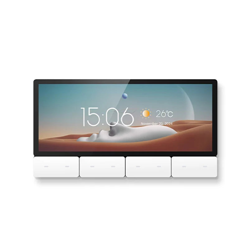 6.2 Inch WIFI TUYA ZIGEBEE Smart home multifunctional IR Central control panel Android 11 bluetooths audio wall amplifier system