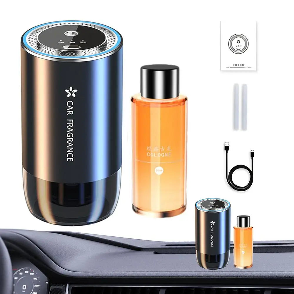 Car Perfume Diffuser Smart Car Air Diffusers Adjustable Concentration 50ml Essential Oil Diffuser Rechargeable Car Fragrance