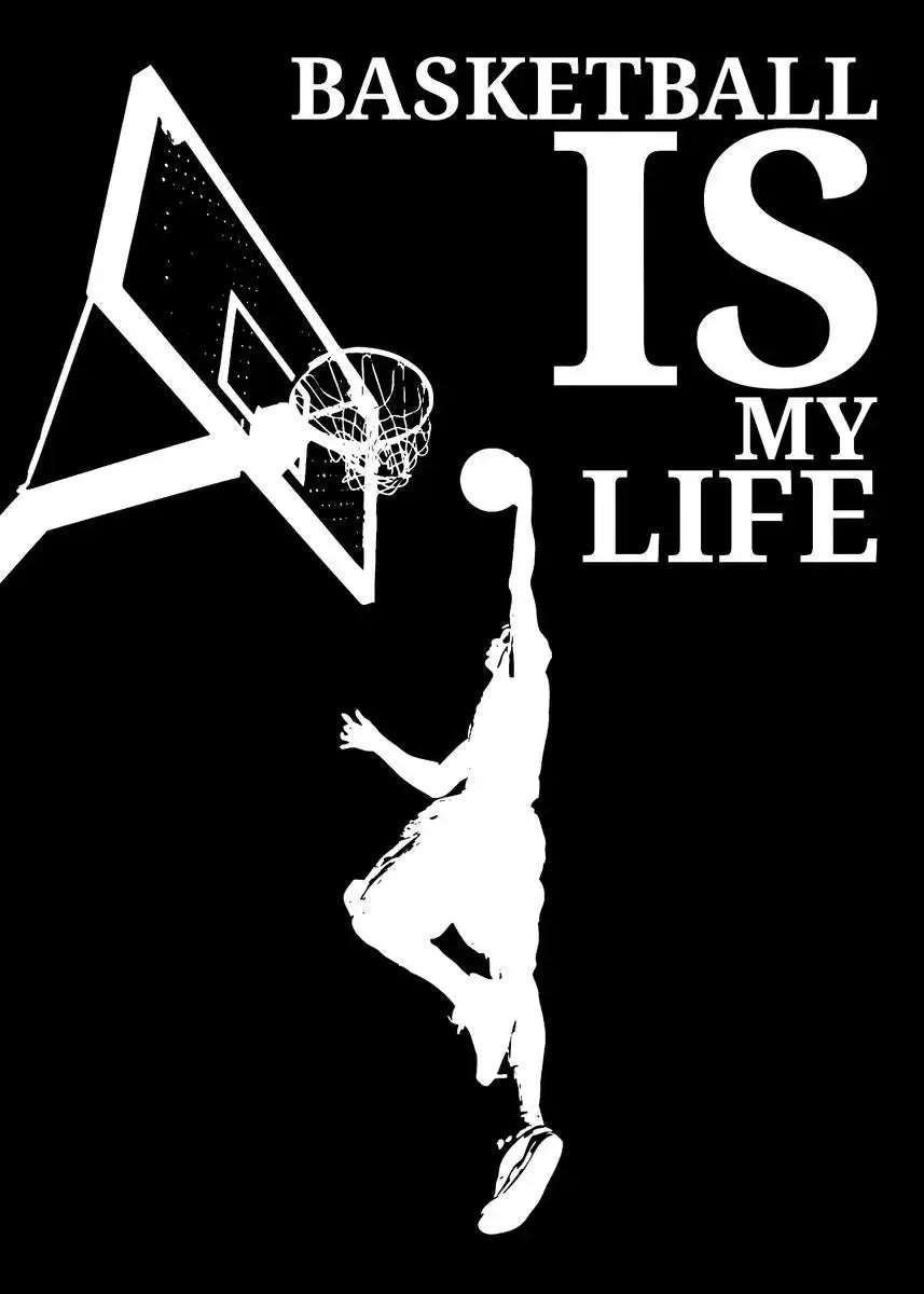 Inspirational Basketball Court Sports Motivational Quotes Poster Canvas Painting Nordic Wall Art for Living Room Home Decor