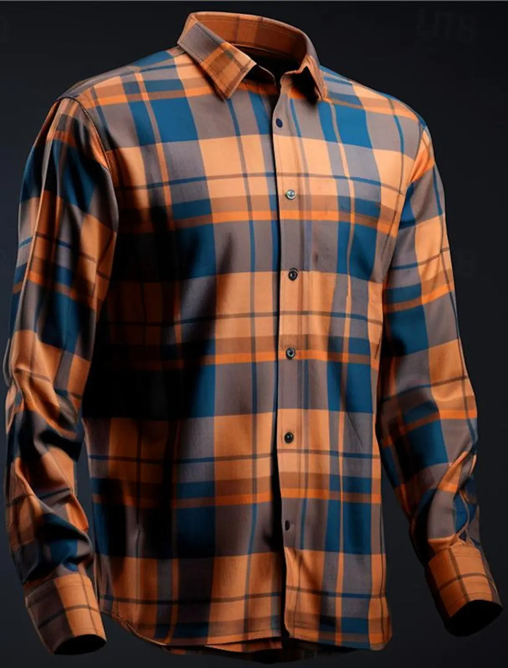 Geometic Business Casual Men's Dress Shirt Button Up Shirt Long Sleeve Business Daily Fall Winter Shirt Collar 3D Print Clothing